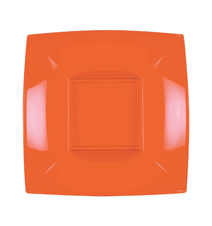 Prato Plastico Fundo Laranja Nice PP 180mm (25 Uds) Prato Plastico Fundo Laranja Nice PP 180mm (25 Uds)