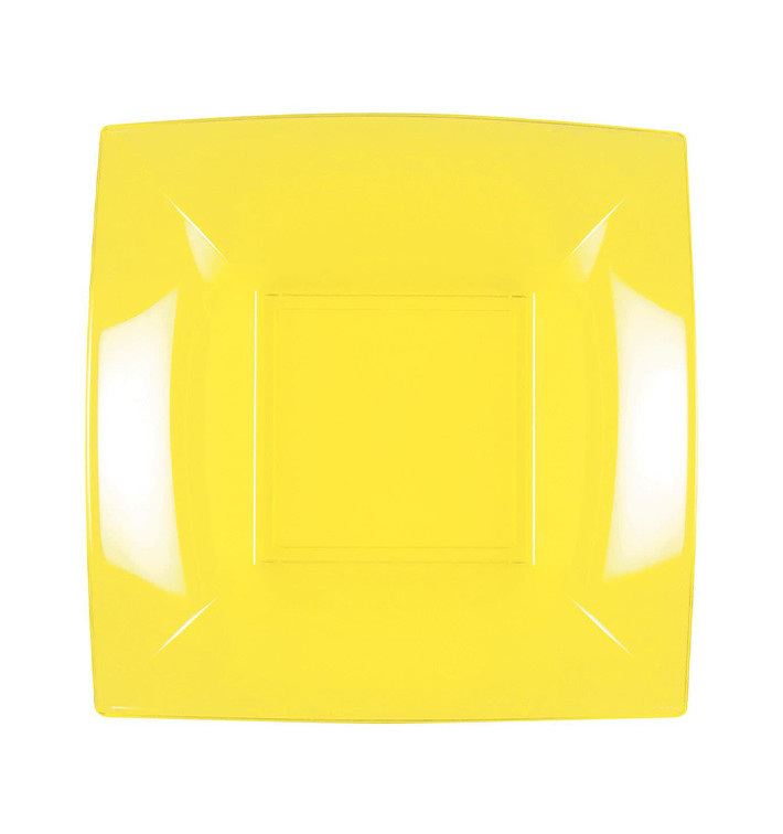 Prato Plastico Fundo Amarelo Nice PP 180mm (25 Uds) Prato Plastico Fundo Amarelo Nice PP 180mm (25 Uds)