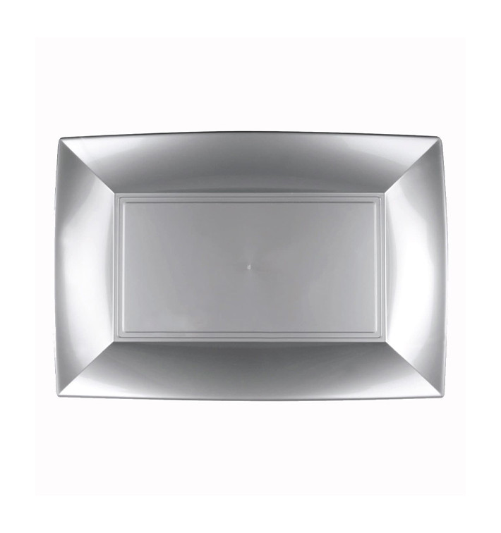Bandeja de Plastico Cinza Nice PP 280x190mm (240 Uds) Bandeja de Plastico Cinza Nice PP 280x190mm (240 Uds)