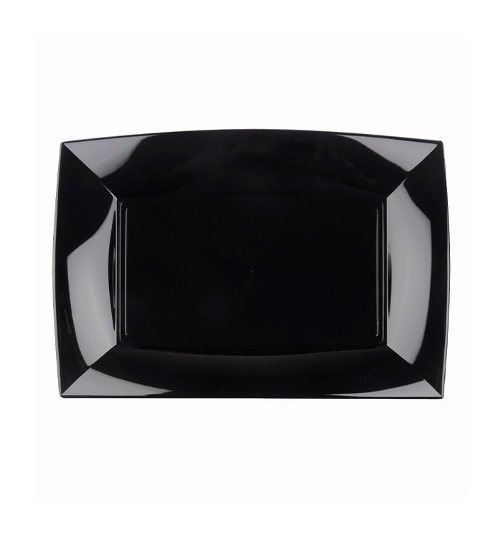 Bandeja de Plastico Preto Nice PP 280x190mm (12 Uds) Bandeja de Plastico Preto Nice PP 280x190mm (12 Uds)
