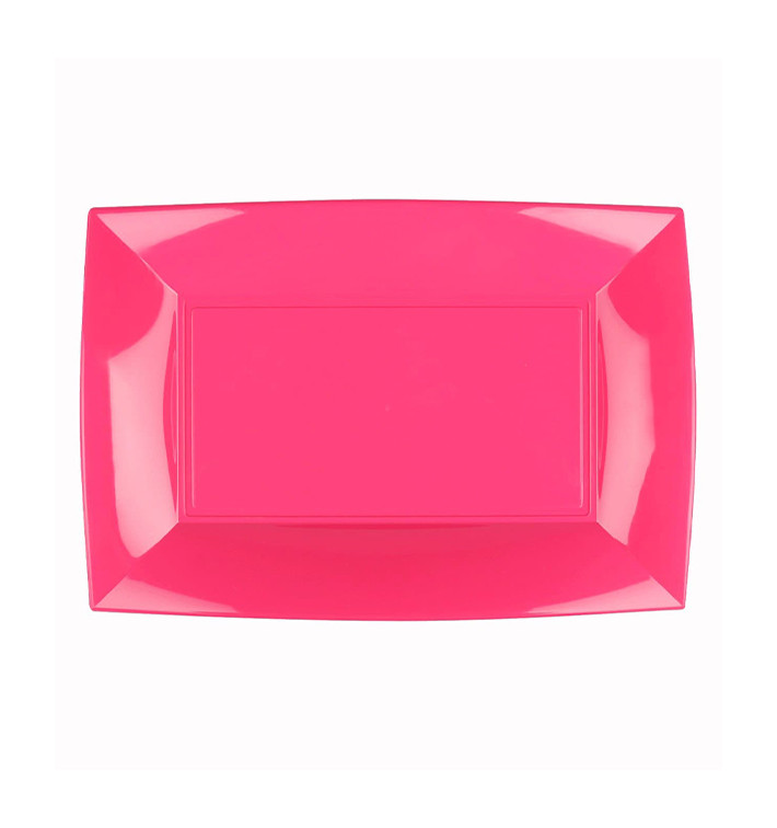 Bandeja de Plastico Fucsia Nice PP 280x190mm (240 Uds) Bandeja de Plastico Fucsia Nice PP 280x190mm (240 Uds)