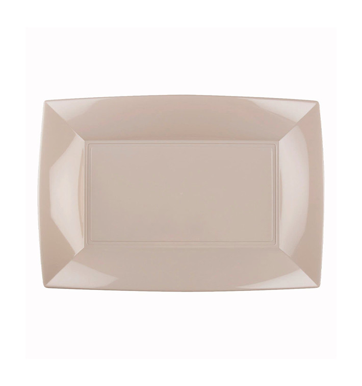 Bandeja de Plastico Bege Nice PP 280x190mm (240 Uds) Bandeja de Plastico Bege Nice PP 280x190mm (240 Uds)
