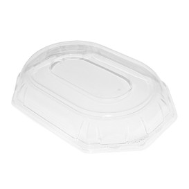 Tampa Plastico Trasparente Bandeja 36x24x5 cm (5 Uds)