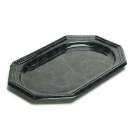 Bandeja Plastico Luxo Octog. Marmore 55x38 cm (5 Uds)