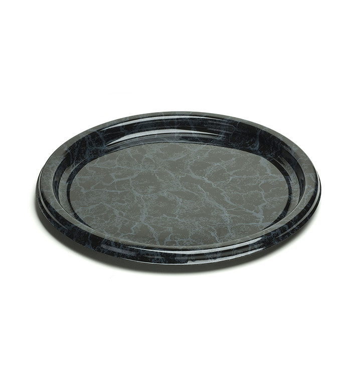Prato Plastico Redondo Marmore 26cm (25 Uds) Prato Plastico Redondo Marmore 26cm (25 Uds)