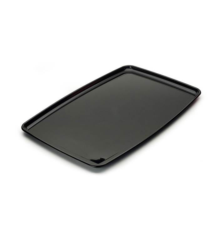 Bandeja Plastico Rigido Retang. Preto 30x45cm (5 Uds) Bandeja Plastico Rigido Retang. Preto 30x45cm (5 Uds)