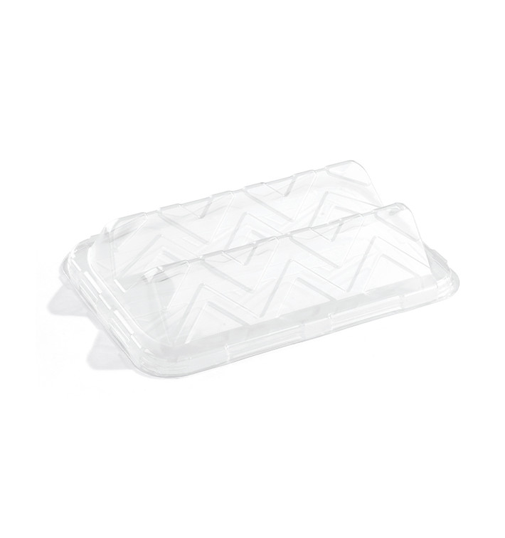 Tampa Plastico Trasp. Bandeja 35x24x8cm (50 Uds)