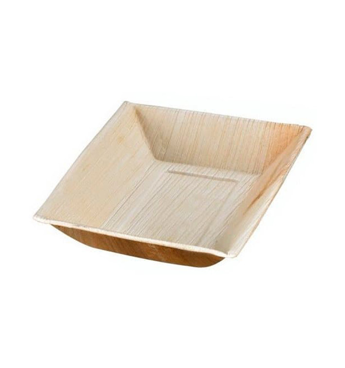 Bandeja retangular de folha de palmeira 17,7x12x3cm (25 Unidades) Bandeja retangular de folha de palmeira 17,7x12x3cm (25 Unidades)