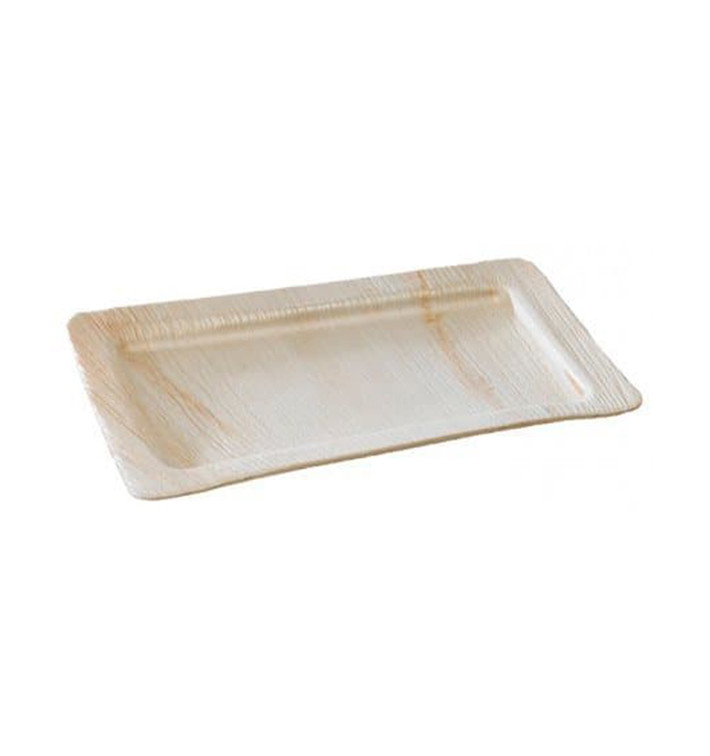 Bandeja retangular de folha de palmeira 28x18x1,5cm (100 Unidades) Bandeja retangular de folha de palmeira 28x18x1,5cm (100 Unidades)