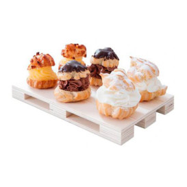 Bandeja Mini Palete de Madeira 13x8x2cm (40 Uds)