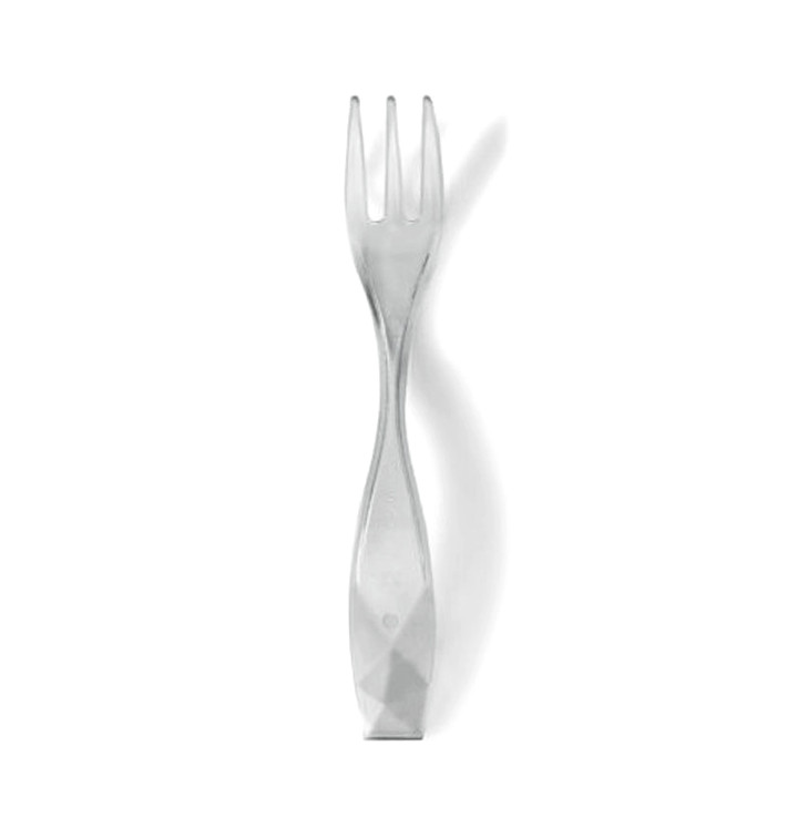 Mini Garfo Degustação "Charme" Transp. 100 mm (2400 Uds)