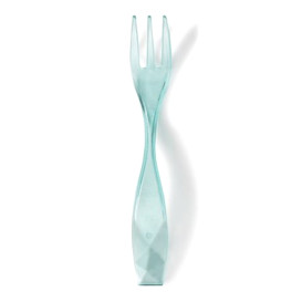 Mini Garfo Degustação "Charme" Water Green 100 mm (2400 Uds)