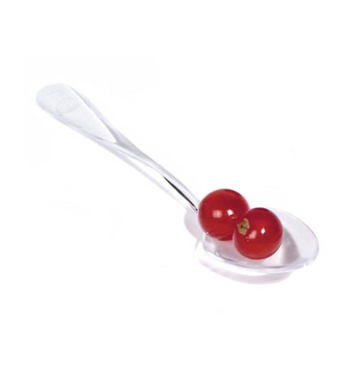 Colher Degustação Mini Transparente 100 mm (100 Uds) Colher Degustação Mini Transparente 100 mm (100 Uds)