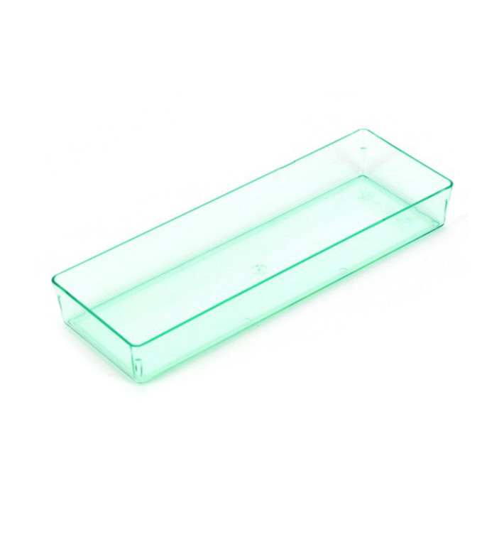 Bandeja Plastico "Water Green" 13,1x4,6 cm (12 Unidades) Bandeja Plastico "Water Green" 13,1x4,6 cm (12 Unidades)