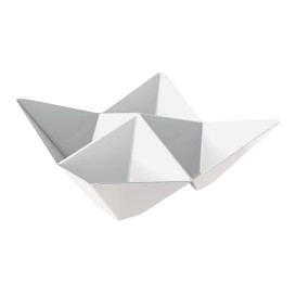 Copo Degustação Origami PS Branco 103x103mm (500 Uds)