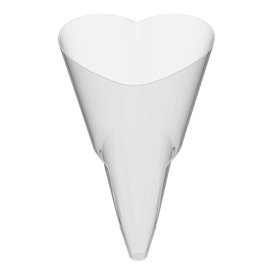 Cone Plástico Degustação Love Transp. 50 ml (120 Uds)