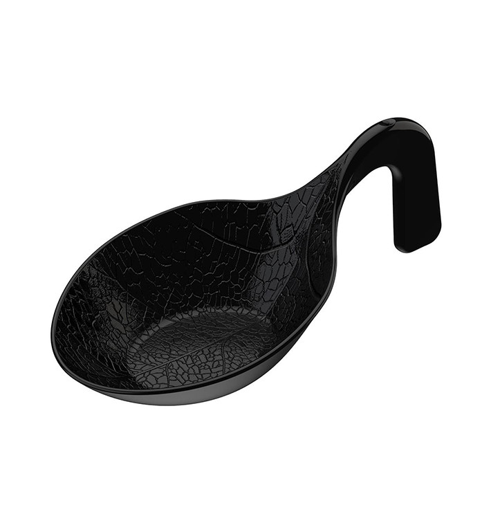 Colher Degustação PS "Clorofilla" Preto 9,8cm (30 Uds) Colher Degustação PS "Clorofilla" Preto 9,8cm (30 Uds)
