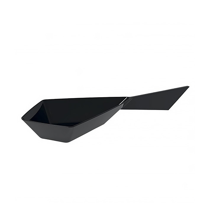 Colher Degustação Kite Diamond PS Preto 20ml (600 Uds) Colher Degustação Kite Diamond PS Preto 20ml (600 Uds)