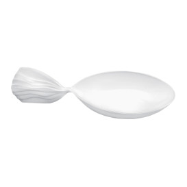 Colher Degustação Single-Dose Fish Branco 120 mm (600 Unidades)