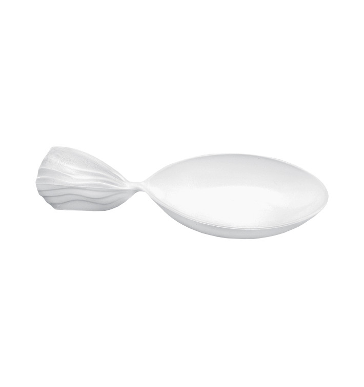Colher Degustação Single-Dose Fish Branco 120 mm (600 Unidades)