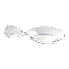 Colher Degustação Single-Dose Fish Transp. 120 mm (30 Unidades)