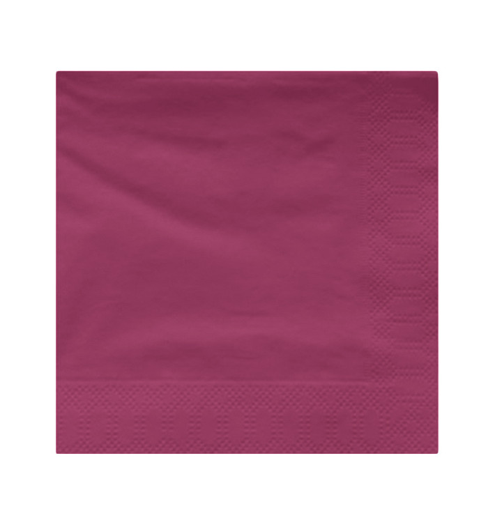 Guardanapos Papel Fl Dupla Fúcsia 20x20cm (100 Uds) Guardanapos Papel Fl Dupla Fúcsia 20x20cm (100 Uds)