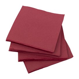 Guardanapos Papel Microdot Bordeaux 20x20cm (100 Uds)