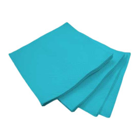 Guardanapos Papel Microdot Turquesa 20x20cm (100 Uds)