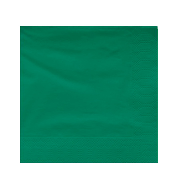 Guardanapos Papel Fl Dupla Verde 25x25cm (200 Uds)