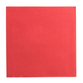 Guardanapos Papel Ponta Ponta Vermelho 25x25cm (2100 Uds)