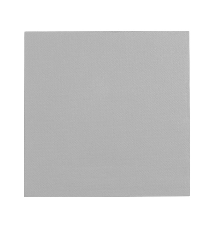 Guardanapos Papel Ponta Ponta Cinza 25x25cm (50 Uds) Guardanapos Papel Ponta Ponta Cinza 25x25cm (50 Uds)