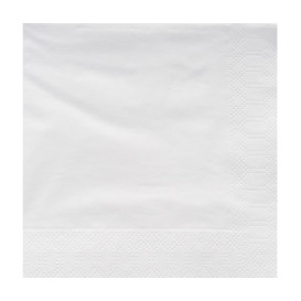 Guardanapos Papel Fl Dupla Branco 25x25cm (200 Uds)