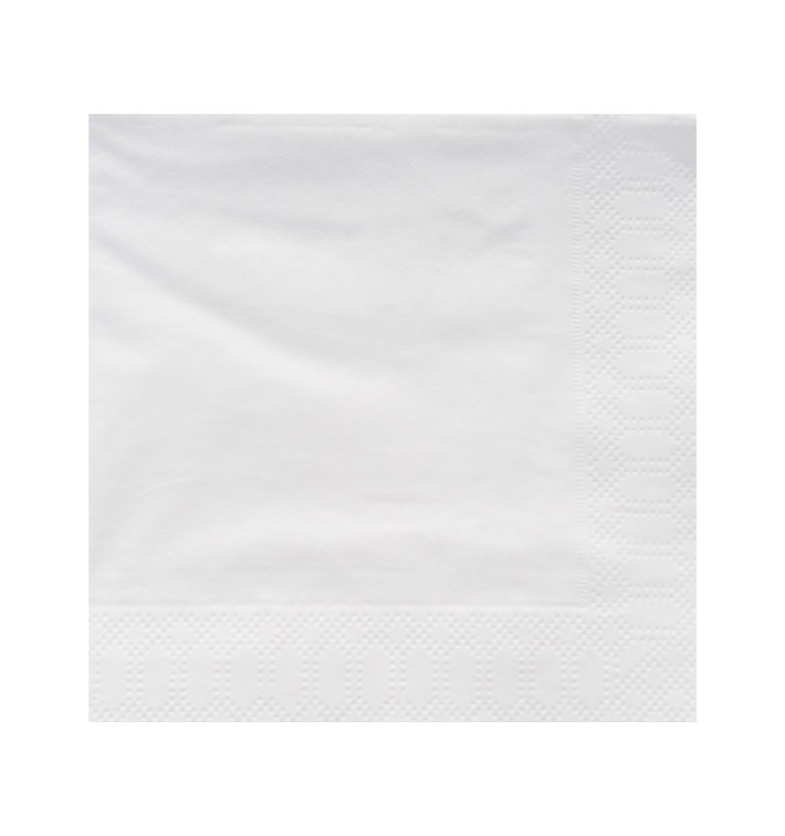 Guardanapos Papel Fl Dupla Branco 25x25cm (200 Uds) Guardanapos Papel Fl Dupla Branco 25x25cm (200 Uds)