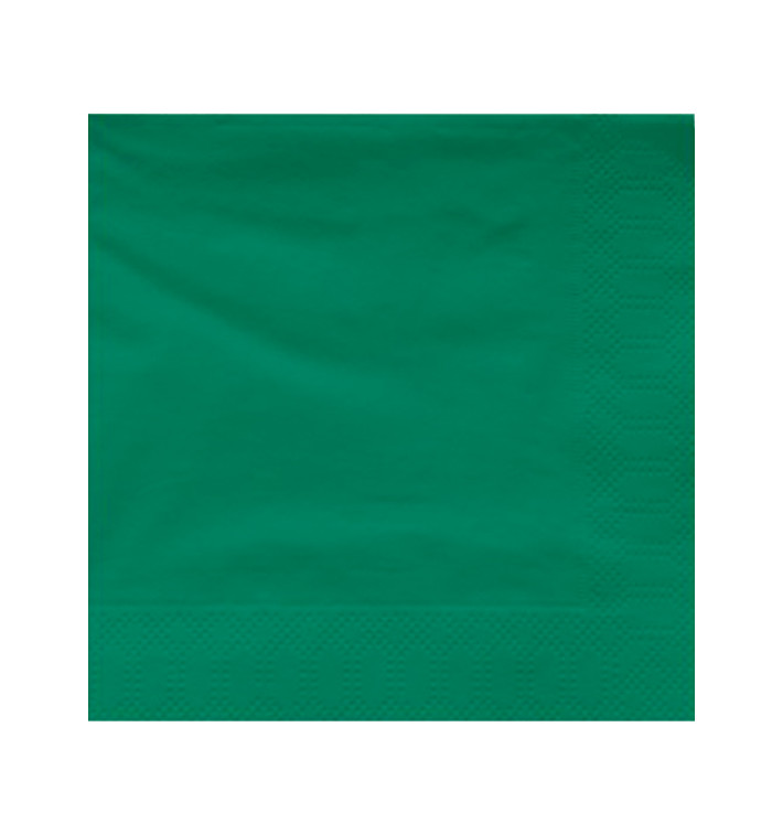Guardanapos Papel Fl Dupla Verde 30x30cm (100 Uds) Guardanapos Papel Fl Dupla Verde 30x30cm (100 Uds)