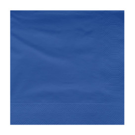 Guardanapos Papel Fl Dupla Azul 30x30cm (100 Uds)