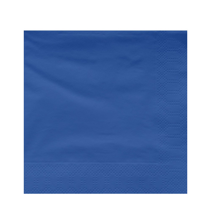 Guardanapos Papel Fl Dupla Azul 30x30cm (100 Uds) Guardanapos Papel Fl Dupla Azul 30x30cm (100 Uds)