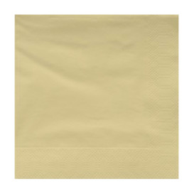 Guardanapos Papel Fl Dupla Creme 30x30cm (100 Uds)