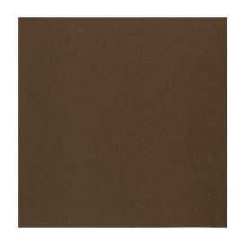 Guardanapos Papel Marrom 2F Ponta-Ponta 33x33cm (50 Uds)