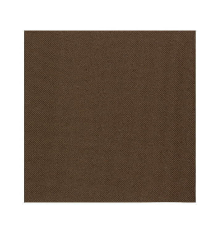 Guardanapos Papel Marrom 2F Ponta-Ponta 33x33cm (50 Uds) Guardanapos Papel Marrom 2F Ponta-Ponta 33x33cm (50 Uds)