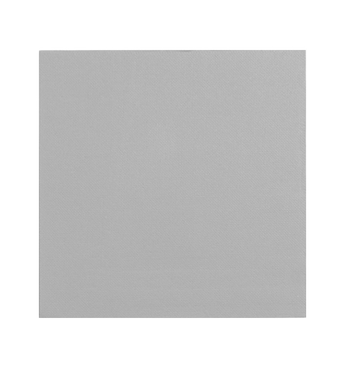 Guardanapos Papel Cinza 2F Ponta-Ponta 33x33cm (50 Uds) Guardanapos Papel Cinza 2F Ponta-Ponta 33x33cm (50 Uds)