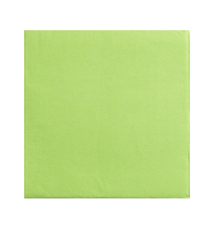 Guardanapos Papel Pistache 2F Ponta-Ponta 33x33cm (50 Uds) Guardanapos Papel Pistache 2F Ponta-Ponta 33x33cm (50 Uds)
