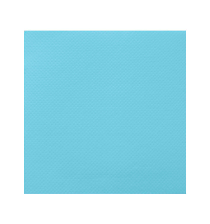 Guardanapos Papel Turquesa 2F Ponta-Ponta 33x33cm (50 Uds) Guardanapos Papel Turquesa 2F Ponta-Ponta 33x33cm (50 Uds)
