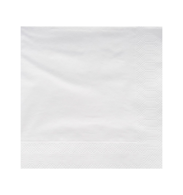Guardanapos Papel Branco 40x40 3 Folhas (50 Uds) Guardanapos Papel Branco 40x40 3 Folhas (50 Uds)