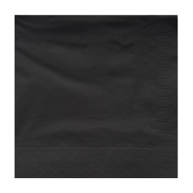 Guardanapos Papel Fl Dupla Preto 40x40cm (50 Uds)