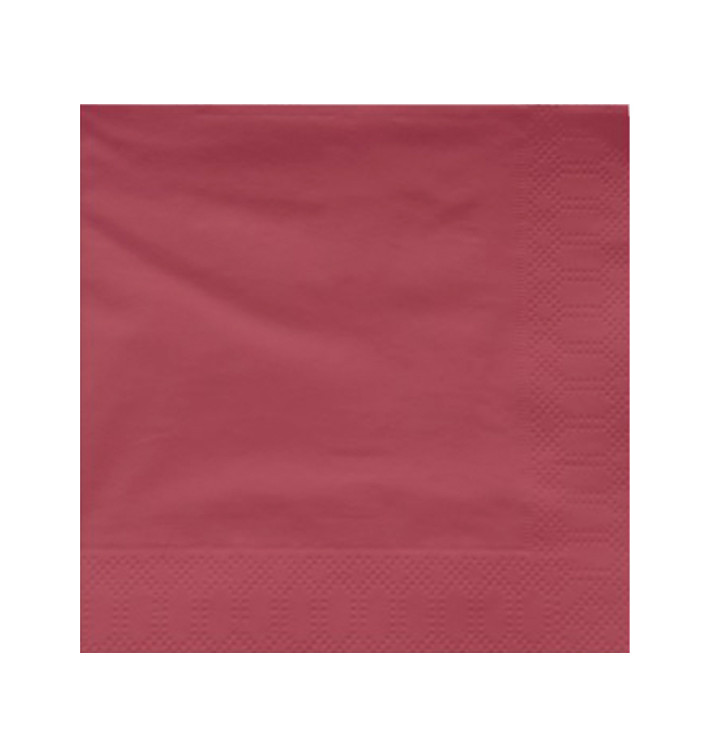 Guardanapos Papel Fl Dupla Bordeaux 40x40cm (1200 Uds) Guardanapos Papel Fl Dupla Bordeaux 40x40cm (1200 Uds)