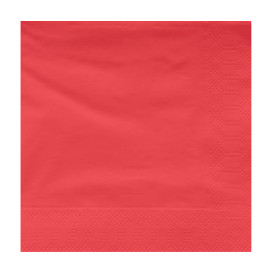 Guardanapos Papel Fl Dupla Vermelho 40x40cm (50 Uds)