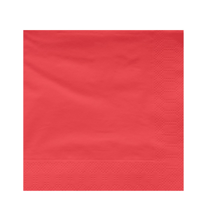 Guardanapos Papel Fl Dupla Vermelho 40x40cm (1200 Uds) Guardanapos Papel Fl Dupla Vermelho 40x40cm (1200 Uds)