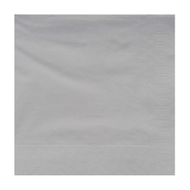 Guardanapos Papel Fl Dupla Cinza 40x40cm (1200 Uds)