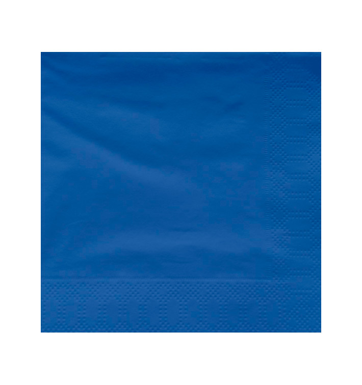 Guardanapos Papel Fl Dupla Azul 40x40cm (50 Uds) Guardanapos Papel Fl Dupla Azul 40x40cm (50 Uds)