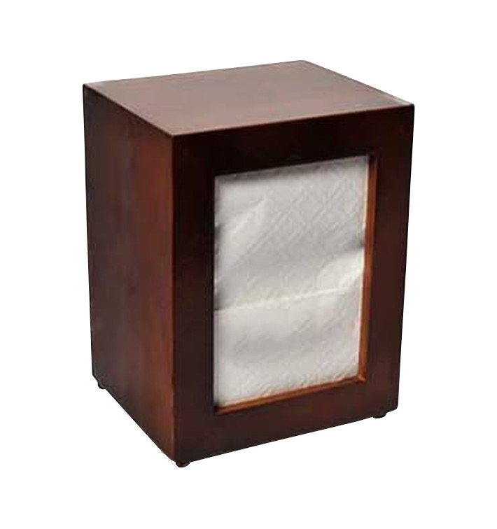 Dispensador Guardanapos de Madeira 17x17cm (1 Ud) Dispensador Guardanapos de Madeira 17x17cm (1 Ud)